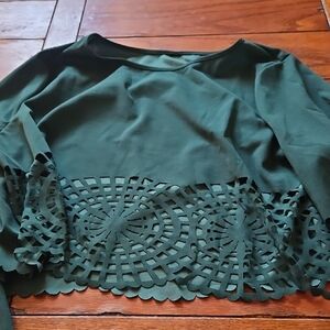 Elegant Green Women's Top